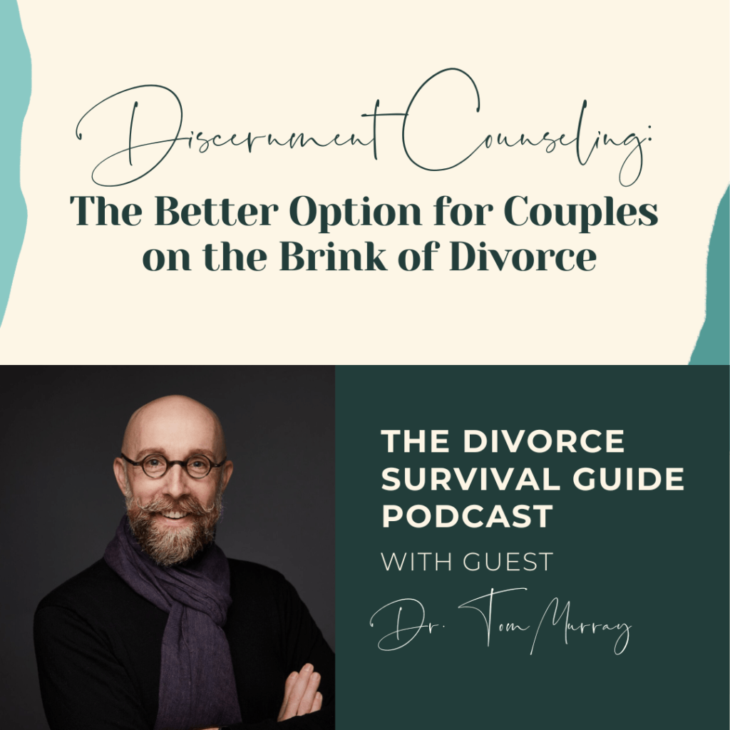 The Divorce Survival Guide Podcast promo featuring Dr. Tom Murray